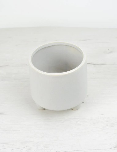 accesorio decorativo para macetas gris