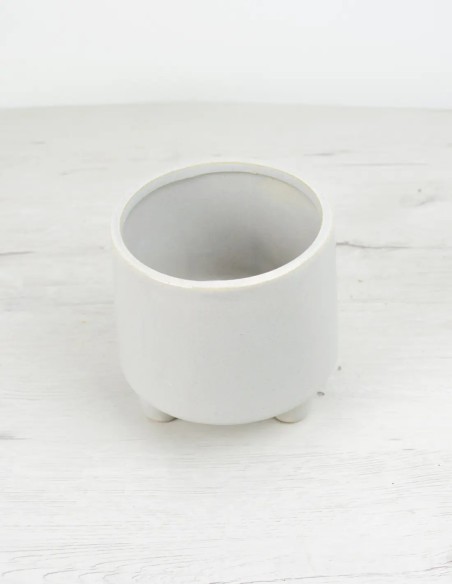 accesorio decorativo para macetas gris