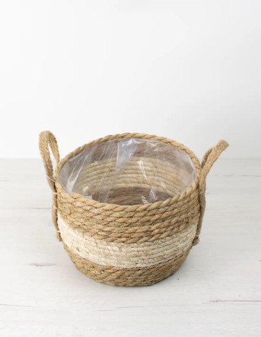 Boho Greenery: Cesto de Cuerda para un Estilo Relajado