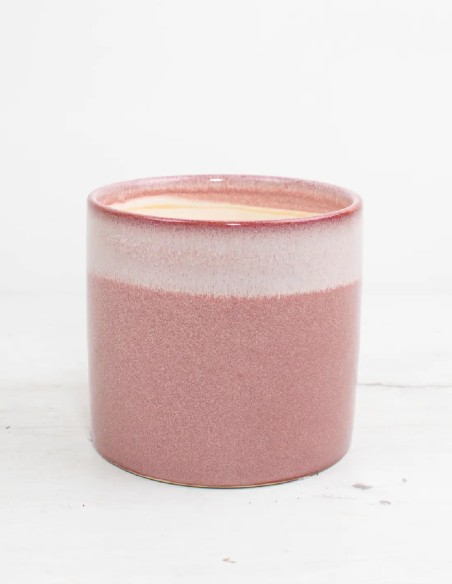 Degradado Moderno Cubremacetas de Cerámica en Rosa