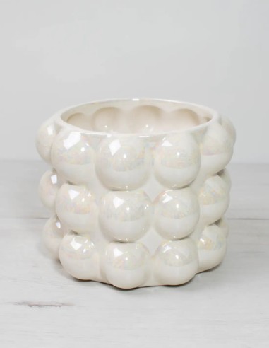 cubremacetas-bubbly-blanco-textura-perlada-online