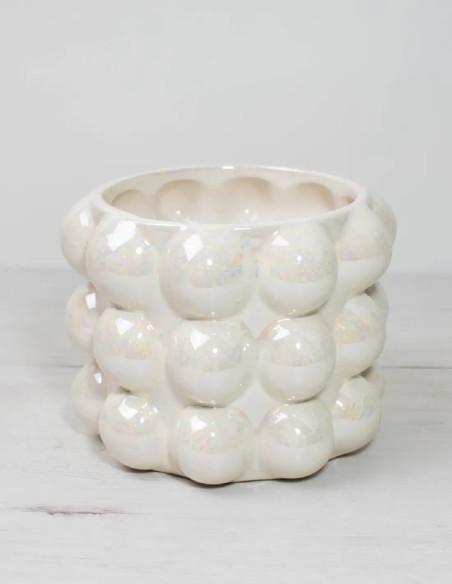 cubremacetas-bubbly-blanco-textura-perlada-online