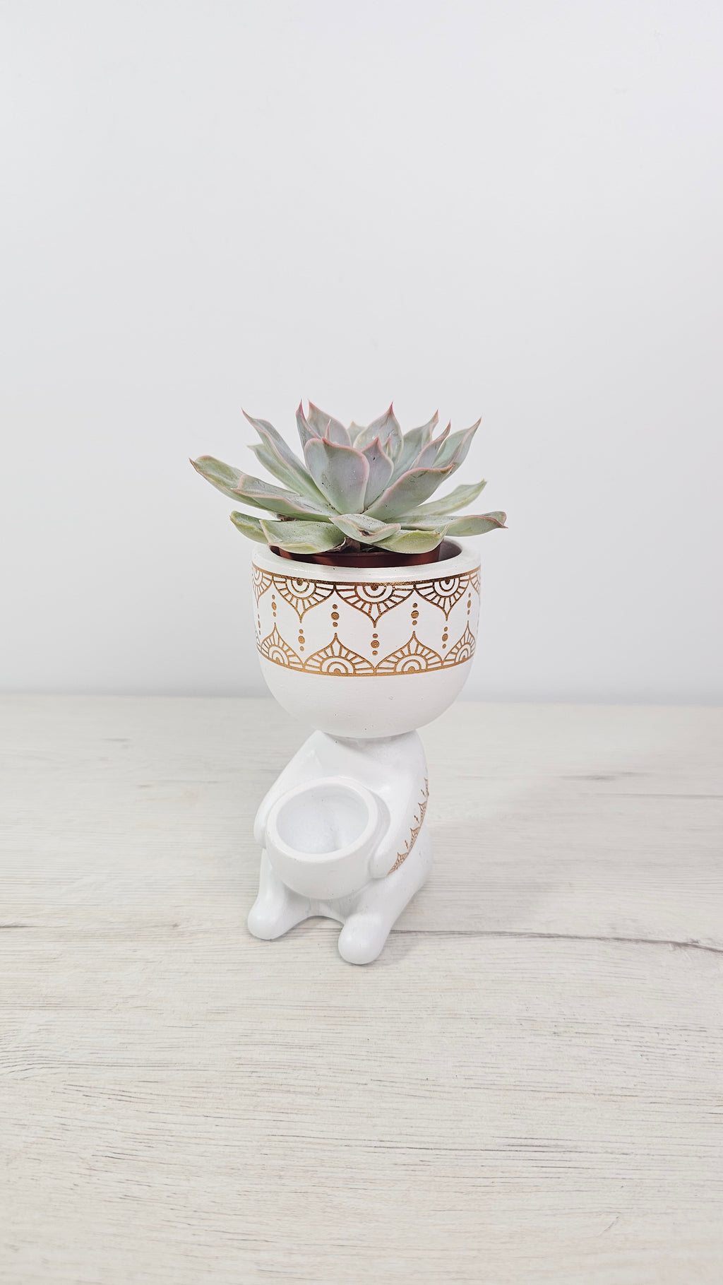 Cubremacetas Inca decorativo de estilo étnico para plantas de interior