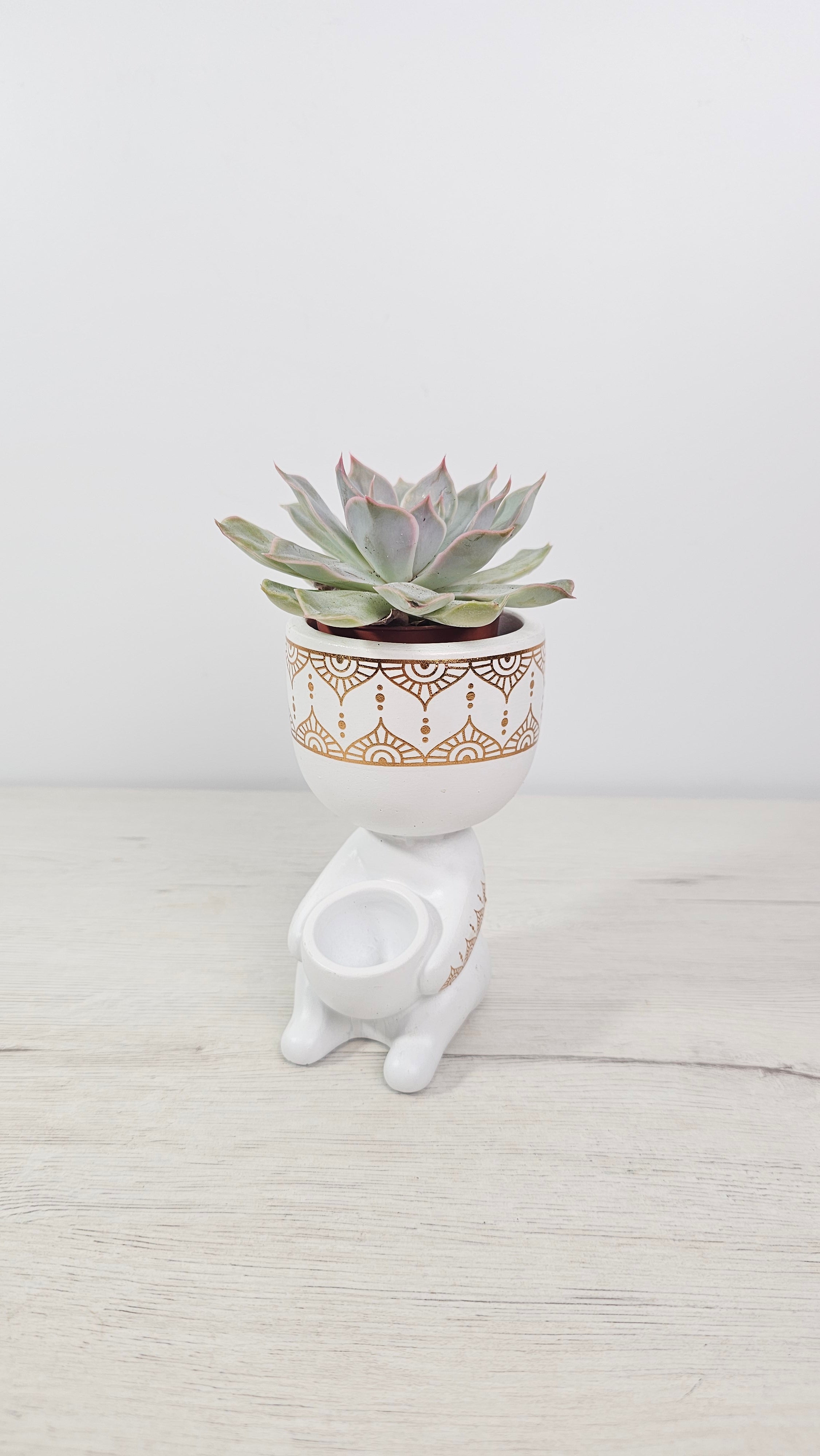 Cubremacetas Inca decorativo de estilo étnico para plantas de interior