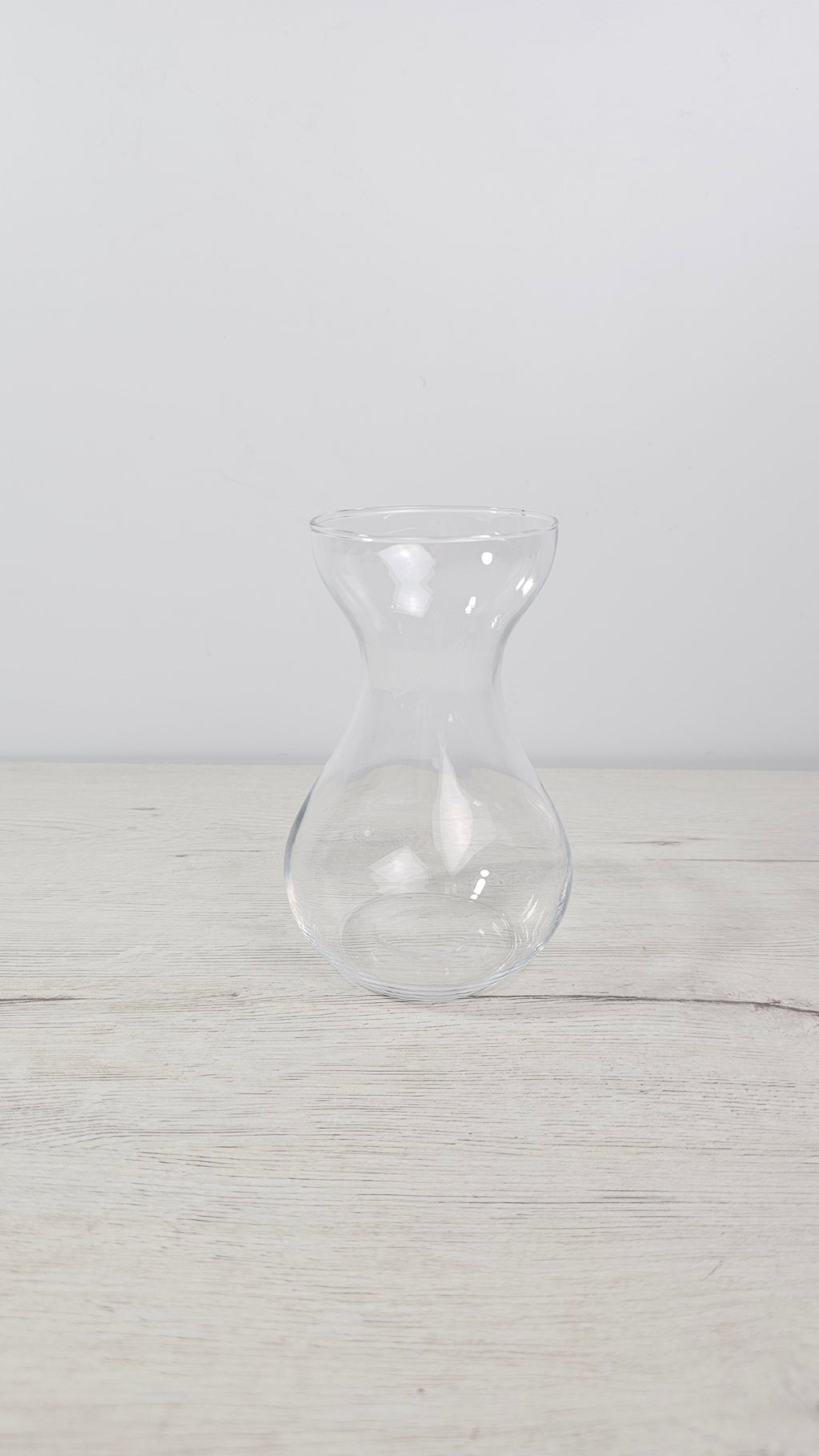 Vaso de cristal para jacintos con forma de reloj de arena para bulbos en agua