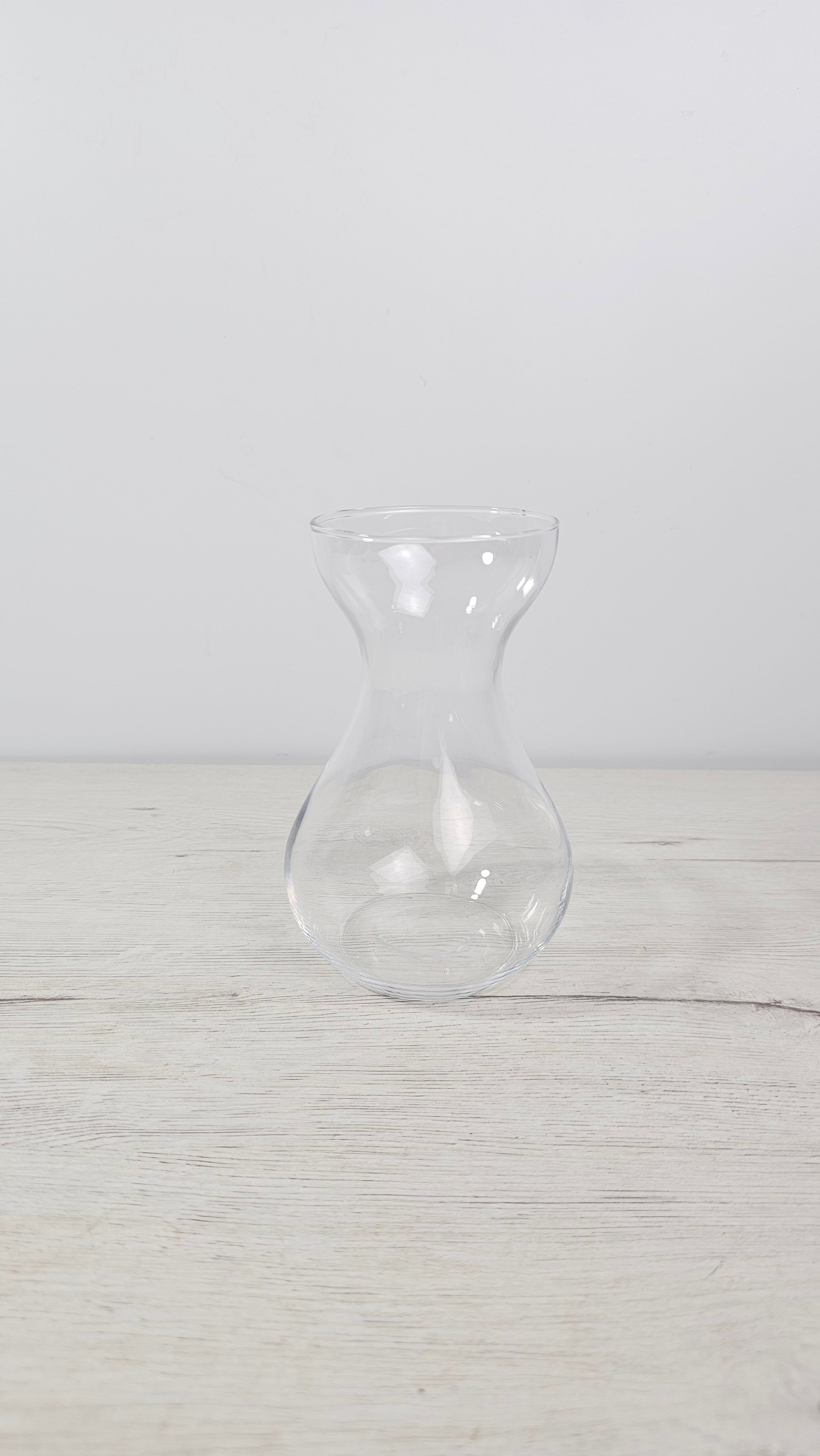 Vaso de cristal para jacintos con forma de reloj de arena para bulbos en agua
